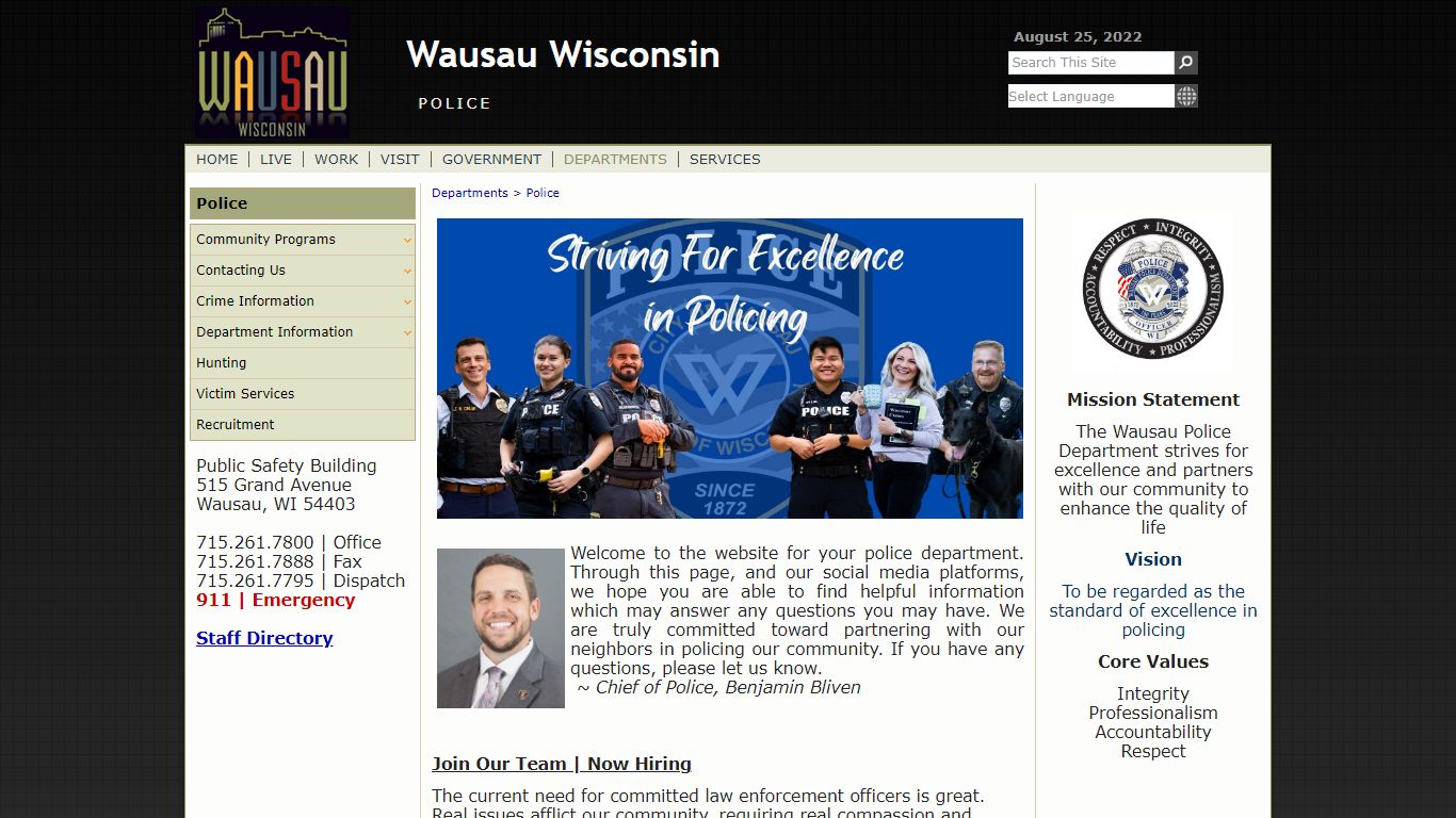 Police - Wausau, Wisconsin