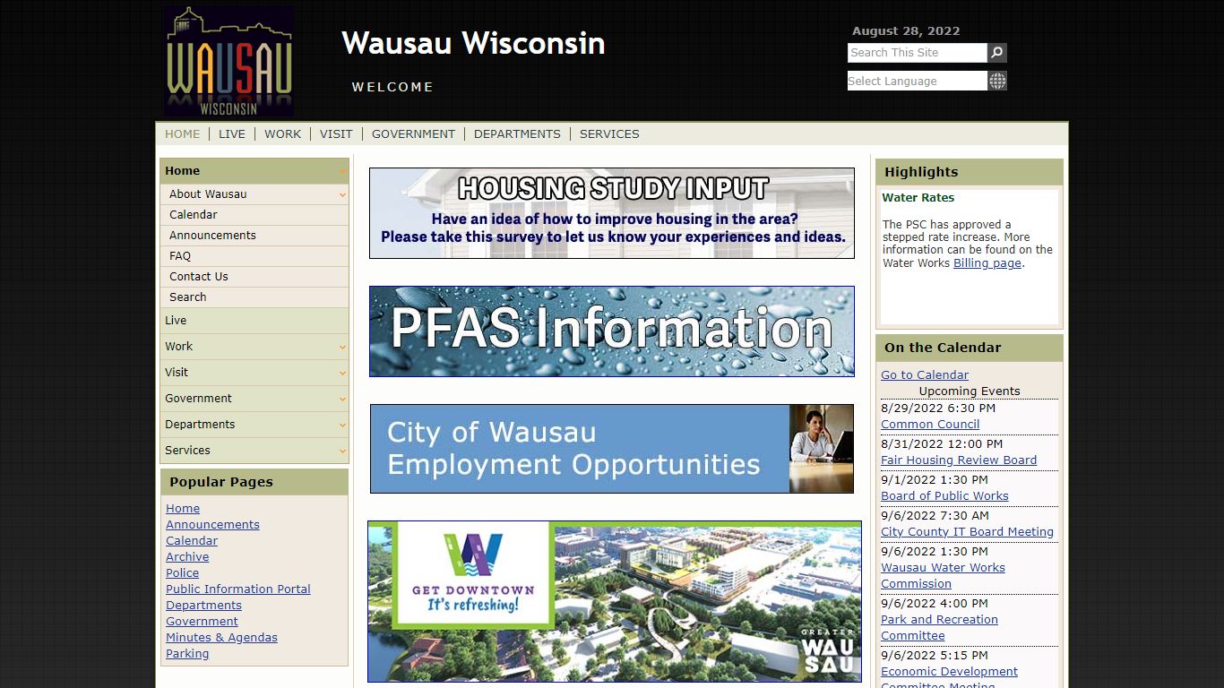 PUBLIC INFORMATION PORTAL - Wausau, Wisconsin
